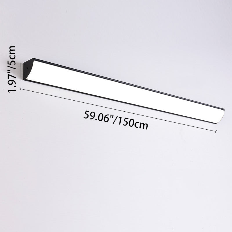 Modern Minimalist Waterproof LED Outdoor Wall Sconce — Rectangular Aluminum & Acrylic, Ideal for Garden