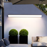 Modern Minimalist Waterproof LED Outdoor Wall Sconce — Rectangular Aluminum & Acrylic, Ideal for Garden
