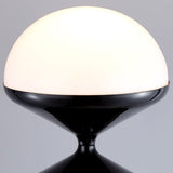 Modern Scandinavian Iron and Cream Round Acrylic 1-Light Floor Lamp – Sleek Free-Standing Bedroom Lighting