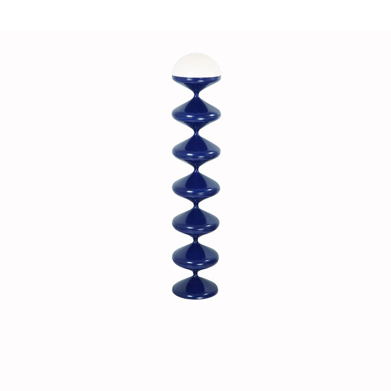 Modern Scandinavian Iron and Cream Round Acrylic 1-Light Floor Lamp – Sleek Free-Standing Bedroom Lighting