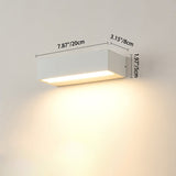 Sleek Modern Minimalist Rectangular LED Bar Wall Sconce – Waterproof Aluminum Garden Light