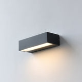 Sleek Modern Minimalist Rectangular LED Bar Wall Sconce – Waterproof Aluminum Garden Light