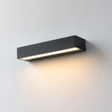 Sleek Modern Minimalist Rectangular LED Bar Wall Sconce – Waterproof Aluminum Garden Light