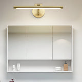 Modern Copper Minimalist LED Wall Sconce with Acrylic Strip – Sleek Vanity Light for Bathroom
