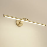 Modern Copper Minimalist LED Wall Sconce with Acrylic Strip – Sleek Vanity Light for Bathroom