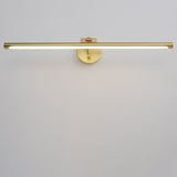 Modern Copper Minimalist LED Wall Sconce with Acrylic Strip – Sleek Vanity Light for Bathroom