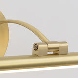 Modern Copper Minimalist LED Wall Sconce with Acrylic Strip – Sleek Vanity Light for Bathroom