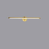 Modern Copper Minimalist LED Wall Sconce with Acrylic Strip – Sleek Vanity Light for Bathroom