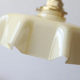 Elegant Traditional French-Style Brass Glass Iron Round 1-Light Semi-Flush Mount Hallway Ceiling Light