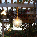 Modern Mid-Century Waterproof Copper Glass Cage Chandelier – Rhombic Cylinder, 1/3/4-Light Options for Outdoor Patio