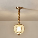 Modern Mid-Century Waterproof Copper Glass Cage Chandelier – Rhombic Cylinder, 1/3/4-Light Options for Outdoor Patio