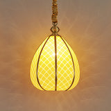 Modern Mid-Century Waterproof Copper Glass Cage Chandelier – Rhombic Cylinder, 1/3/4-Light Options for Outdoor Patio