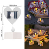 Modern Minimal Solar LED Candle Light – Waterproof ABS, Silica Round Heart Design for Outdoor Garden Landscape