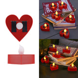 Modern Minimal Solar LED Candle Light – Waterproof ABS, Silica Round Heart Design for Outdoor Garden Landscape