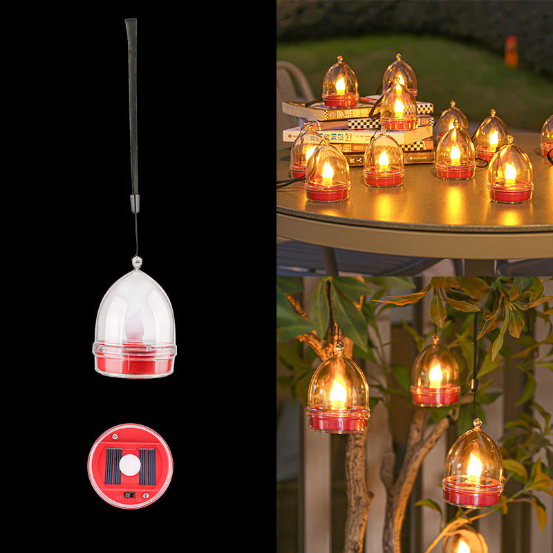 Modern Minimal Solar LED Candle Light – Waterproof ABS, Silica Round Heart Design for Outdoor Garden Landscape