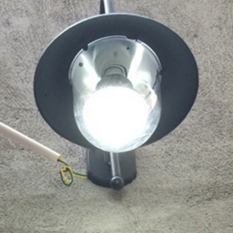 Contemporary Industrial Weatherproof Wall Sconce - Aluminum PVC Conical Horn, 1-Light Outdoor Patio Lamp