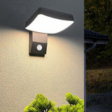 Modern Minimalist Waterproof Rotatable LED Wall Sconce Lamp – Aluminum & PC, Square or Round, for Outdoor Patio