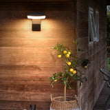 Modern Minimalist Waterproof Rotatable LED Wall Sconce Lamp – Aluminum & PC, Square or Round, for Outdoor Patio