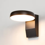 Modern Minimalist Waterproof Rotatable LED Wall Sconce Lamp – Aluminum & PC, Square or Round, for Outdoor Patio