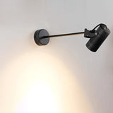 Modern Waterproof Aluminum LED Wall Sconce with Adjustable Cylinder Long Pole for Outdoor Patio