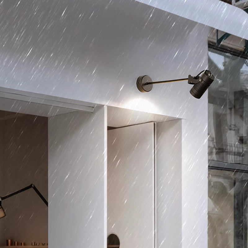 Modern Waterproof Aluminum LED Wall Sconce with Adjustable Cylinder Long Pole for Outdoor Patio