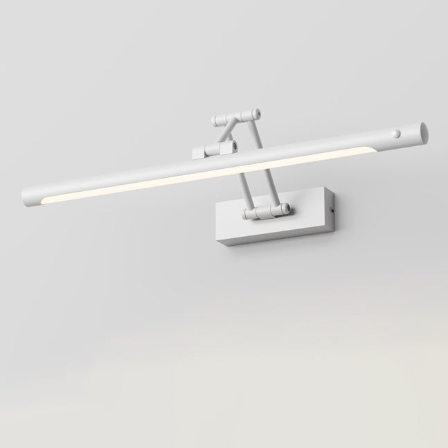 Modern Simplicity Iron PC Waterproof Motion-Sensor LED Wall Sconce with Adjustable Strip Vanity Light for Bathroom