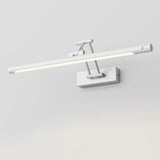 Modern Simplicity Iron PC Waterproof Motion-Sensor LED Wall Sconce with Adjustable Strip Vanity Light for Bathroom