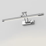 Modern Simplicity Iron PC Waterproof Motion-Sensor LED Wall Sconce with Adjustable Strip Vanity Light for Bathroom