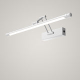Modern Simplicity Iron PC Waterproof Motion-Sensor LED Wall Sconce with Adjustable Strip Vanity Light for Bathroom
