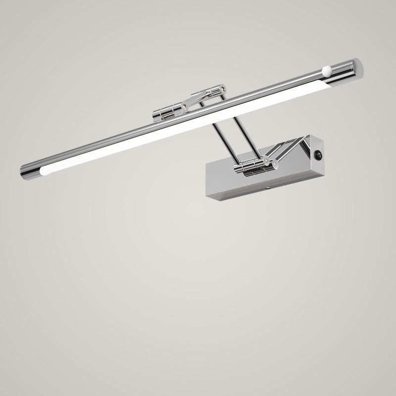 Modern Simplicity Iron PC Waterproof Motion-Sensor LED Wall Sconce with Adjustable Strip Vanity Light for Bathroom