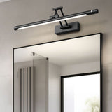 Modern Simplicity Iron PC Waterproof Motion-Sensor LED Wall Sconce with Adjustable Strip Vanity Light for Bathroom