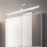 Modern Simplicity Iron PC Waterproof Motion-Sensor LED Wall Sconce with Adjustable Strip Vanity Light for Bathroom
