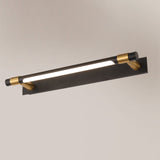 Modern Minimalist Iron & Acrylic Waterproof Rotatable LED Strip Wall Sconce for Bathroom Vanity