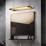 Modern Minimalist Iron & Acrylic Waterproof Rotatable LED Strip Wall Sconce for Bathroom Vanity