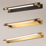 Modern Minimalist Iron & Acrylic Waterproof Rotatable LED Strip Wall Sconce for Bathroom Vanity