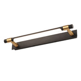 Modern Minimalist Iron & Acrylic Waterproof Rotatable LED Strip Wall Sconce for Bathroom Vanity