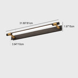 Modern Minimalist Iron & Acrylic Waterproof Rotatable LED Strip Wall Sconce for Bathroom Vanity