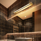 Modern Minimalist Iron & Acrylic Waterproof Rotatable LED Strip Wall Sconce for Bathroom Vanity