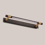 Modern Minimalist Iron & Acrylic Waterproof Rotatable LED Strip Wall Sconce for Bathroom Vanity