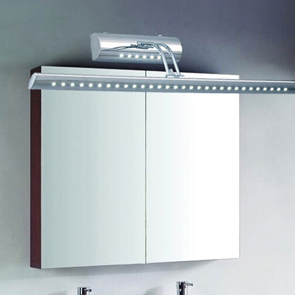 Modern Stainless Steel LED Vanity Wall Sconce — Sleek Minimalist Bathroom Lighting