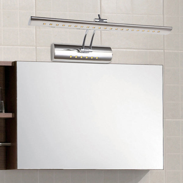 Modern Stainless Steel LED Vanity Wall Sconce — Sleek Minimalist Bathroom Lighting