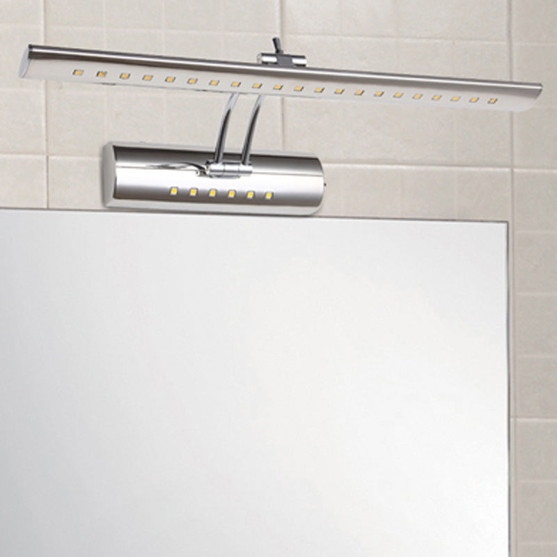 Modern Stainless Steel LED Vanity Wall Sconce — Sleek Minimalist Bathroom Lighting