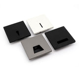 Modern Minimalist Waterproof LED Recessed Wall Sconce — Square Aluminum Alloy Body with PC Lens for Hallways