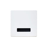 Modern Minimalist Waterproof LED Recessed Wall Sconce — Square Aluminum Alloy Body with PC Lens for Hallways