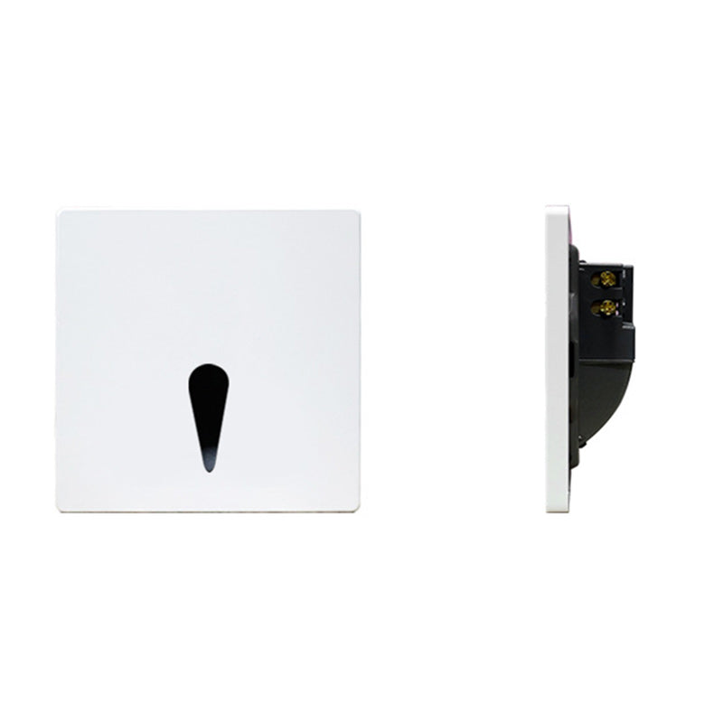 Modern Minimalist Waterproof LED Recessed Wall Sconce — Square Aluminum Alloy Body with PC Lens for Hallways