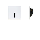 Modern Minimalist Waterproof LED Recessed Wall Sconce — Square Aluminum Alloy Body with PC Lens for Hallways
