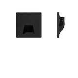 Modern Minimalist Waterproof LED Recessed Wall Sconce — Square Aluminum Alloy Body with PC Lens for Hallways