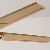 Traditional European Bell Floral Ceiling Fan Light with Iron & Wood, PVC Glass, 5-Light Downrod for Living Room