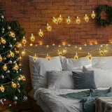 Contemporary Waterproof LED String Lights with PVC Bulbs – USB & Battery Powered, Creative Christmas Decoration for Living Room