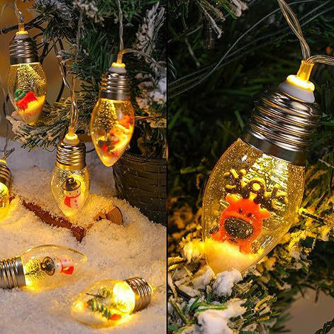 Contemporary Waterproof LED String Lights with PVC Bulbs – USB & Battery Powered, Creative Christmas Decoration for Living Room